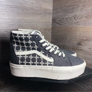 Vans sk8 hi tapered stackform platform grey denim